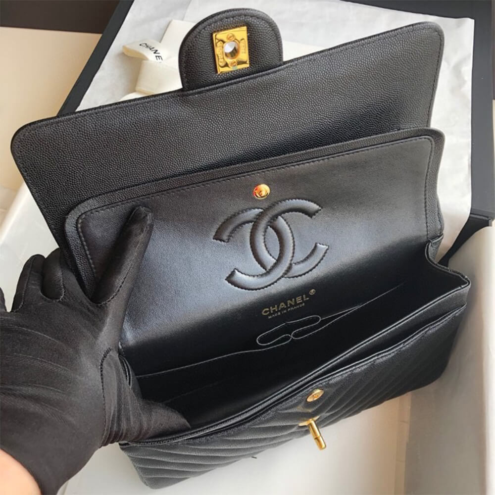 Chanel Classic Chevron Medium Flap