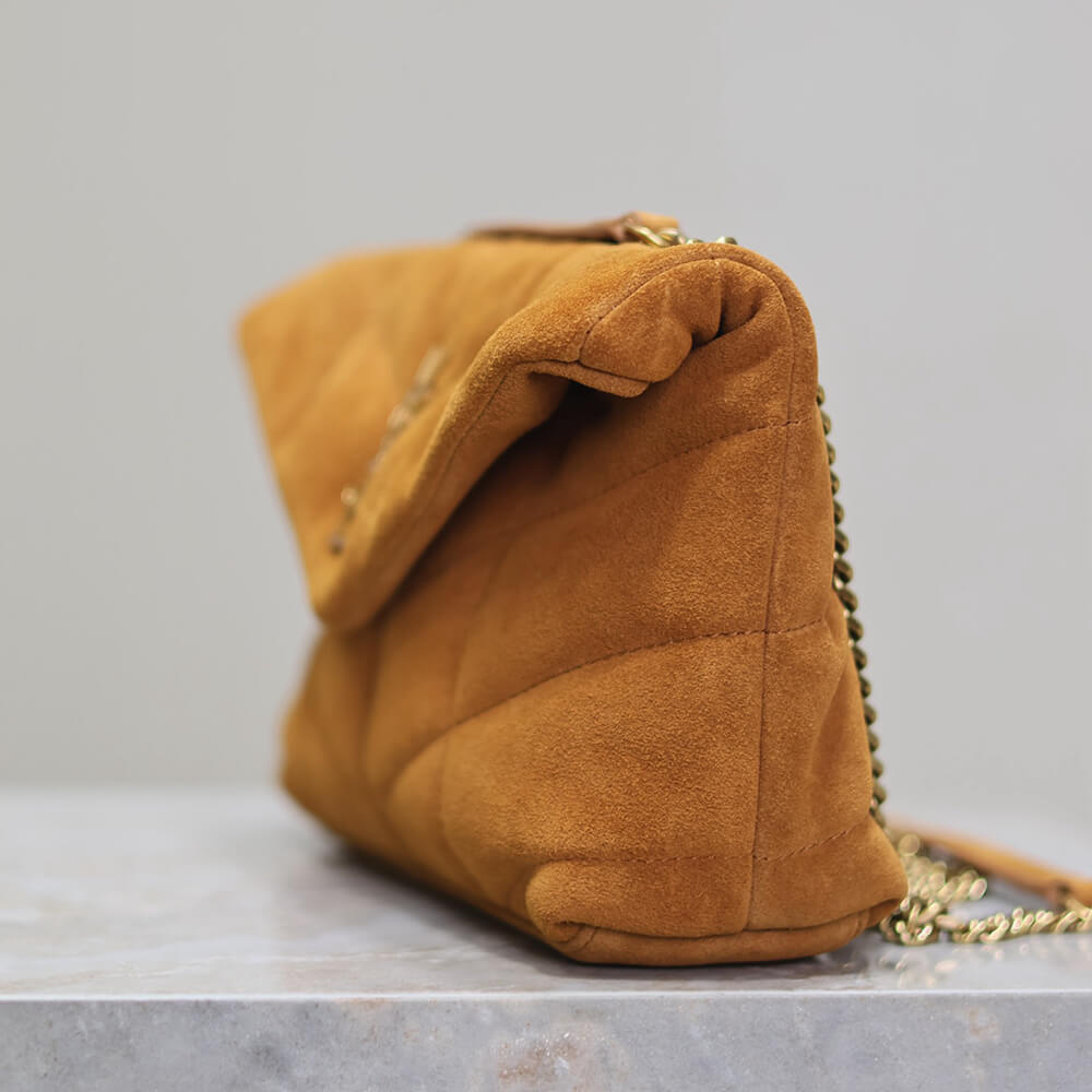 YSL Toy Puffer in suede
