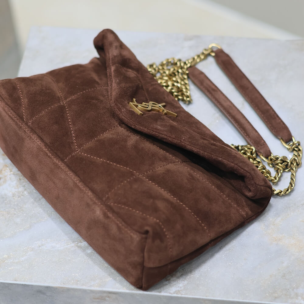 YSL Toy Puffer in suede